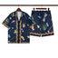 Casablanca Dark Navy Multi Art Graffiti Allover Print Shirt & Shorts Two Piece Set