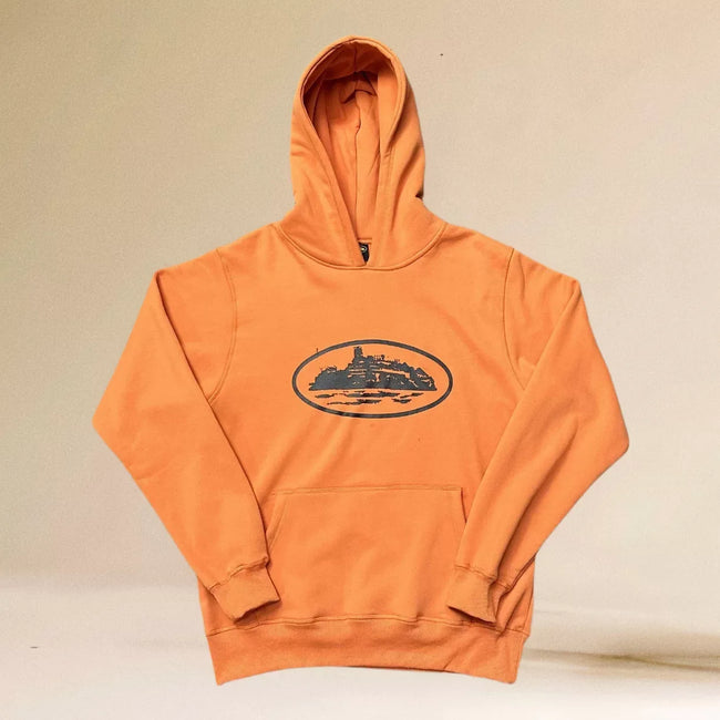 Corteiz Alcatraz Island Heavyweight Hoodie orange Hover Image