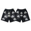 Hellstar All‑Over Skeleton Hand Print Washed Black Streetwear Shorts