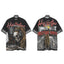 HELLSTAR Gothic Skull Graphic Oversized T-Shirt Black Streetwear Tee