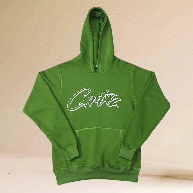 Corteiz Signature Script Heavyweight Hoodie green Hover Image