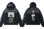 Enfants Riches Déprimés Gradient Dark Large Box Portrait Zip-Up Hoodie - Washed Black