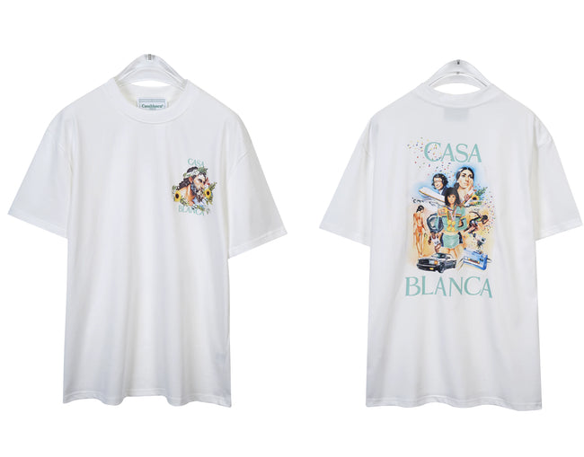 Casablanca Character Graphic CASA BLANCA White T-Shirt Hover Image