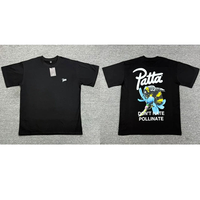 Patta Blue Cartoon Character Graphic Short Sleeve T-shirt Unisex Hover Image