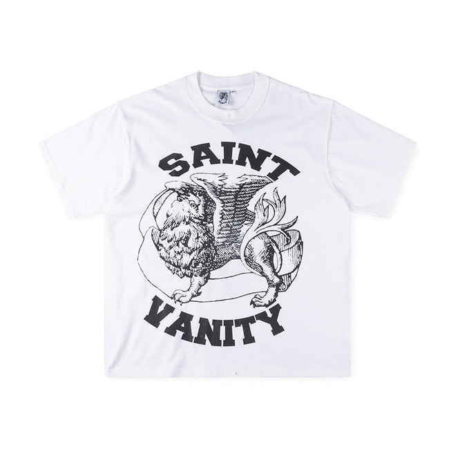 SAINT VANITY Vintage Winged Graphic Short-Sleeve T-Shirt - White Hover Image