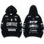Corteiz All-Over Multi-Logo Heavyweight Hoodie - Black