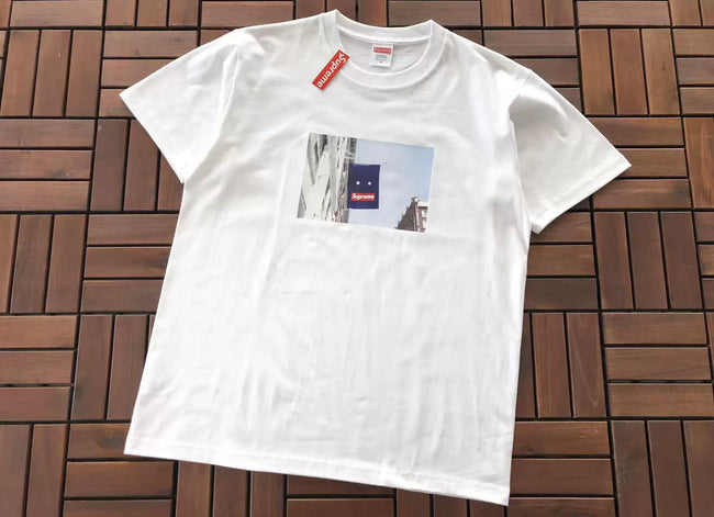 Supreme Flag Graphic T-Shirt White Hover Image