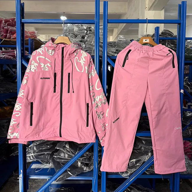 Corteiz Devil's Island Stormtrooper Waterproof Jacket Pink Main Image