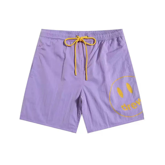 Drew House Smiley Face Swim Shorts, Lavender Hover Image