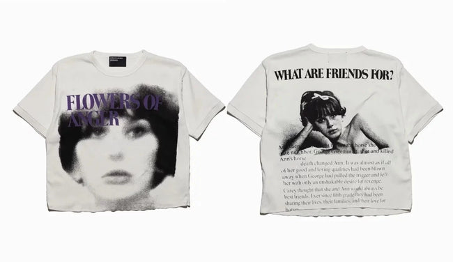 Enfants Riches Déprimés Flowers Of Evil Off-White Baby Tee Hover Image