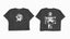 Enfants Riches Déprimés Dark Grey Crest Graphic Cropped Tee