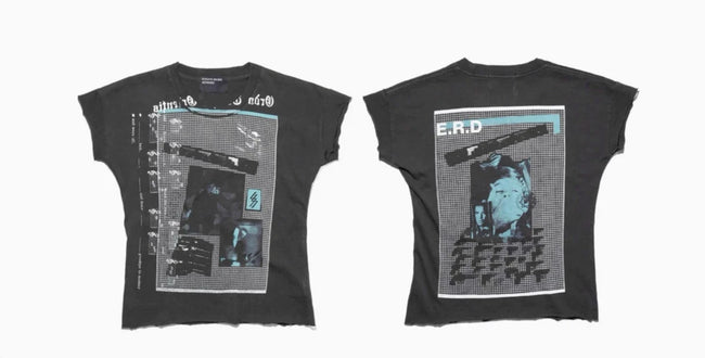 Enfants Riches Déprimés Blue Accent Black Baby Tee Dual Print Hover Image