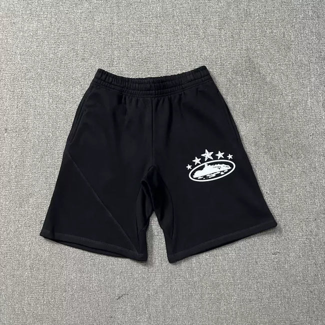 Corteiz 5-Star Alcatraz Island Front Logo Heavyweight Shorts black Hover Image