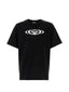Casablanca Black Oval Circle Logo Graphic Short Sleeve T-Shirt