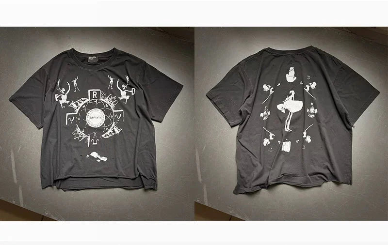 Enfants Riches Déprimés Circular Art Graphic Black Tee