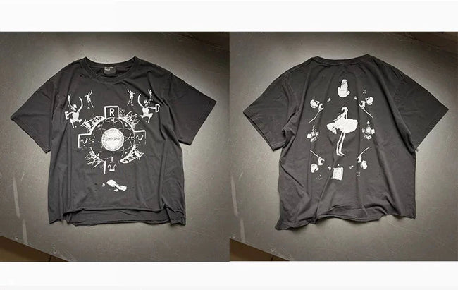 Enfants Riches Déprimés Circular Art Graphic Black Tee Hover Image