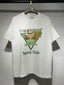 Casablanca Tennis Club Triangle Orange Fruit Graphic White Short Sleeve T-Shirt Unisex