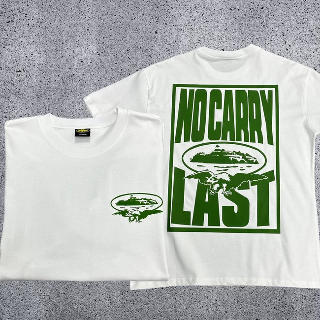 Corteiz No Carry Last T-Shirt – White/Green Hover Image