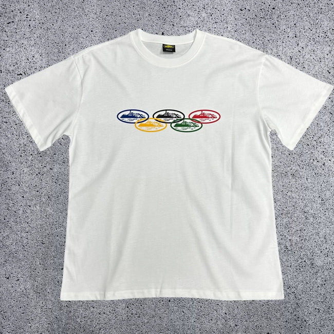 Corteiz Island Rings Logo T-Shirt – White/Multi Hover Image