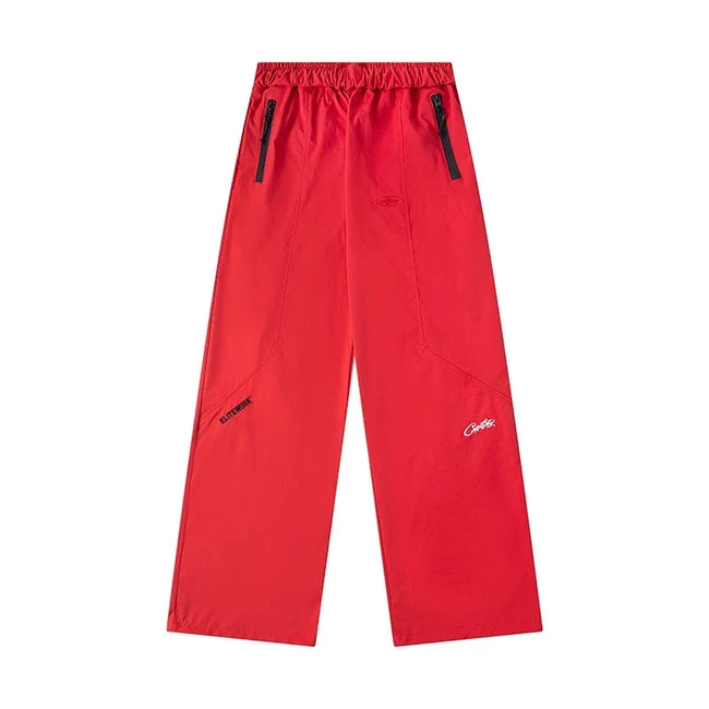 Corteiz Devil's Island Stormtrooper Waterproof Pants Red Hover Image