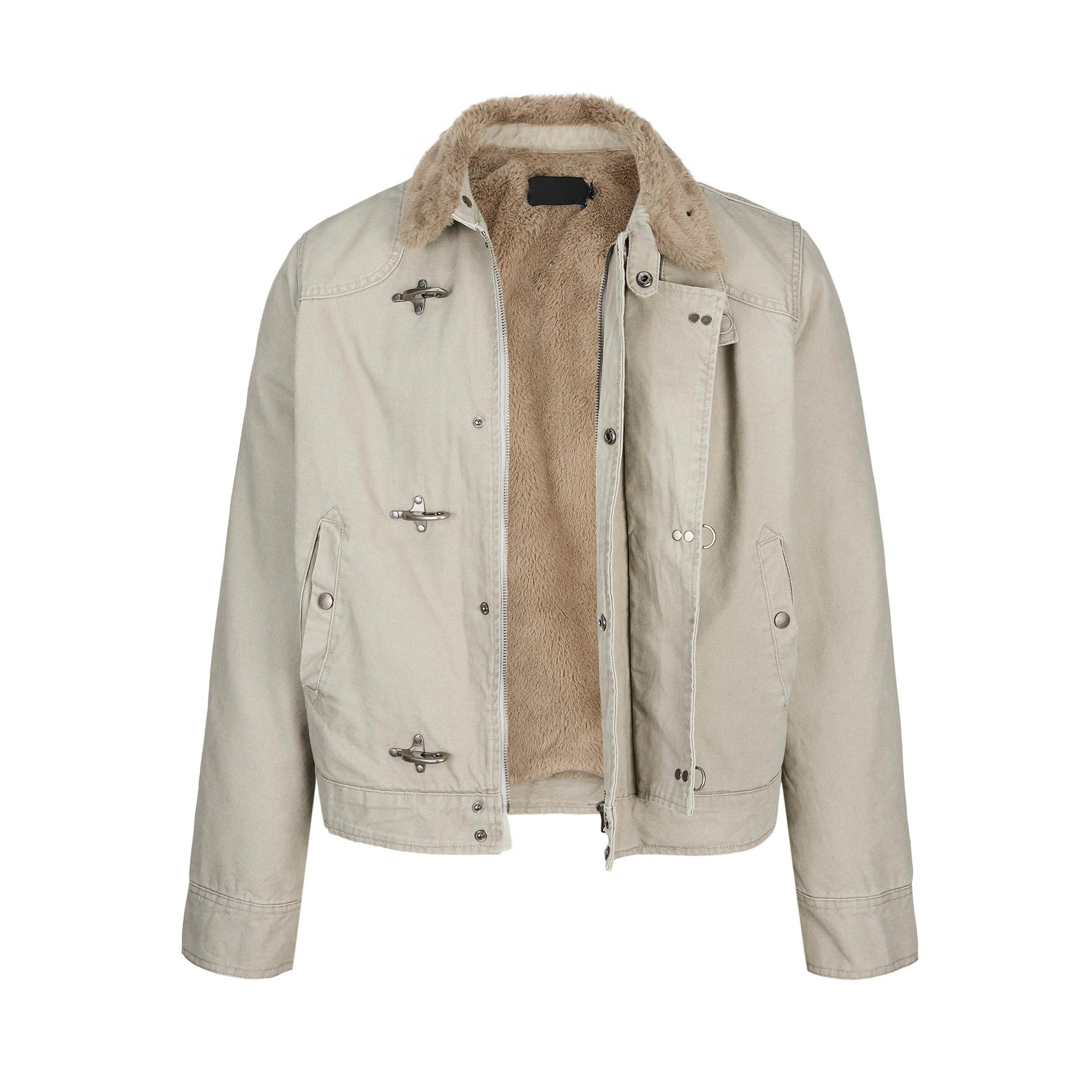 Aircraft Button Short Work Jacket