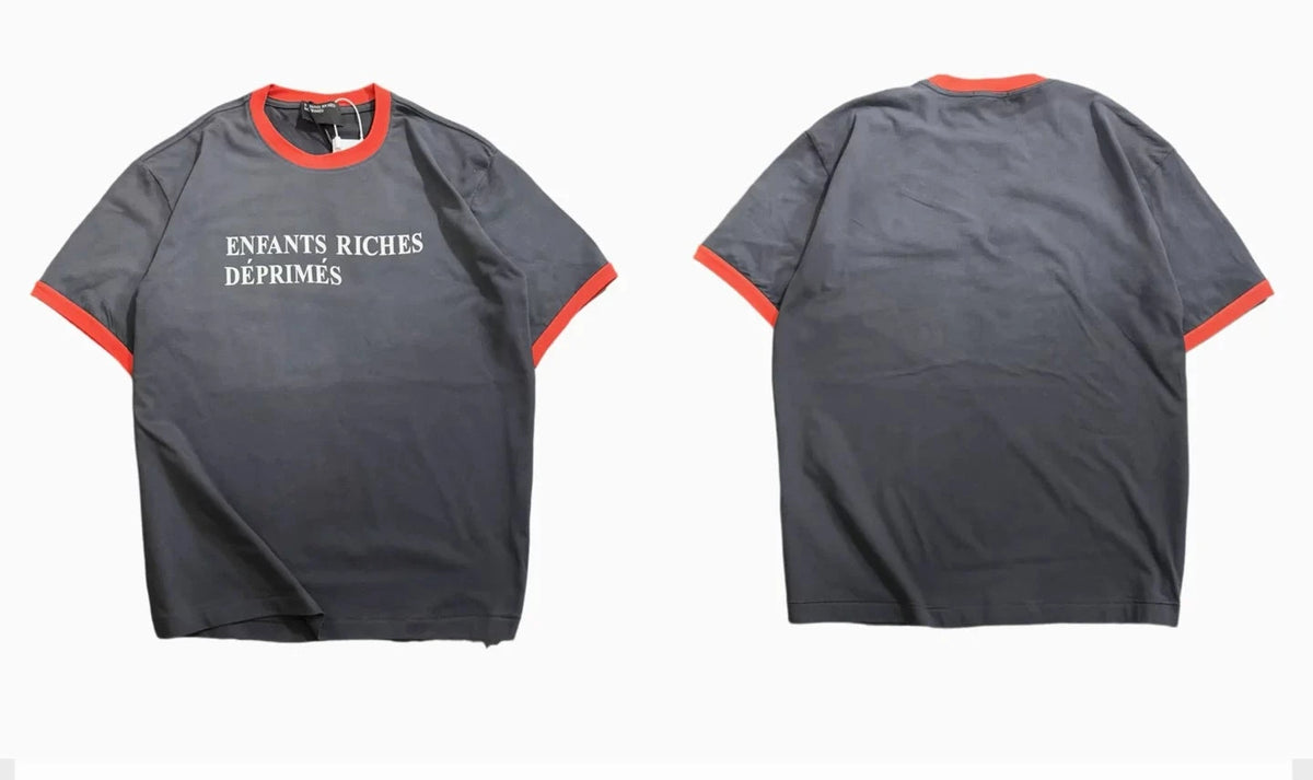 Enfants Riches Déprimés Red Ringer Black Logo Tee