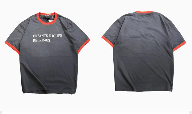 Enfants Riches Déprimés Red Ringer Black Logo Tee Hover Image