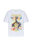 Casablanca Vibrant Character Art Graphic Print White Short Sleeve T-Shirt