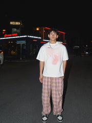 Abstract Letter Print Loose Fit T-shirt