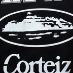 Corteiz All-Over Multi-Logo Heavyweight Hoodie - Black