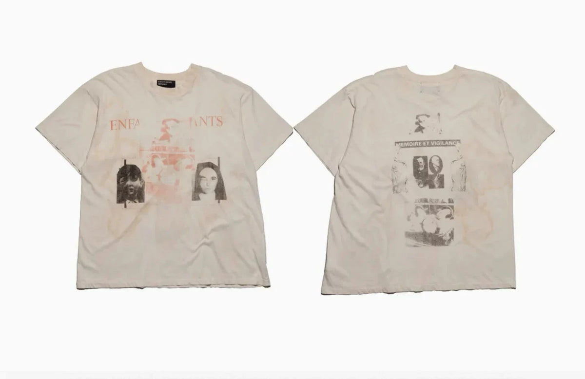 Enfants Riches Déprimés Faded Dual Portrait Off-White Tee
