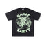 SAINT VANITY Winged Creature Graphic Short-Sleeve T-Shirt - Black / Light Green