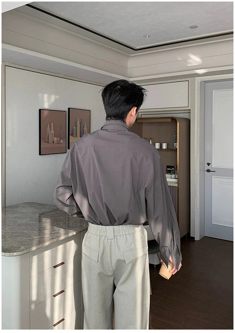 Wrinkle-Free Long Sleeve Casual Shirt