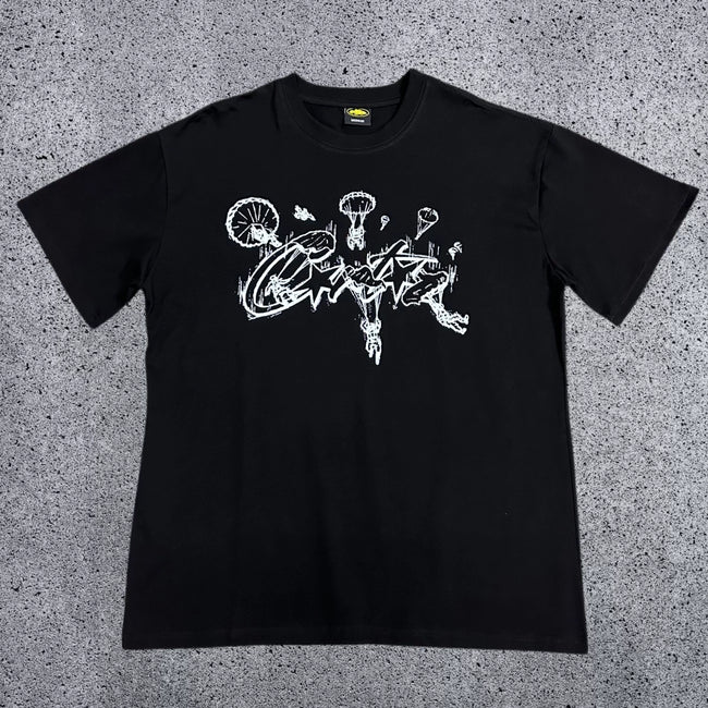 Corteiz RTW Box Logo T-Shirt – White/Yellow Hover Image