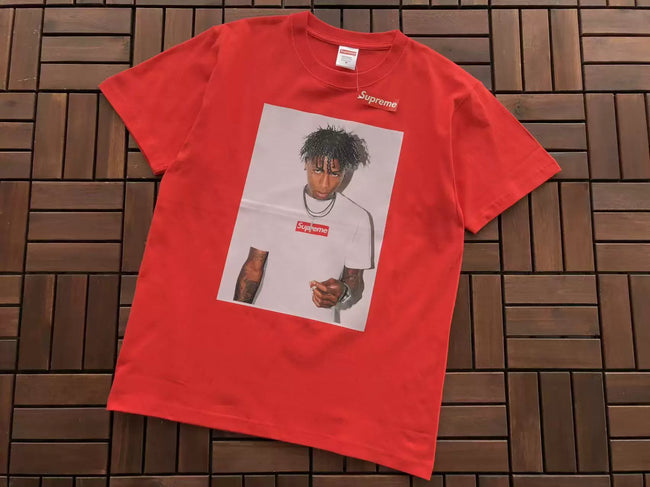Supreme x NBA YoungBoy Photo T-Shirt - Red Hover Image