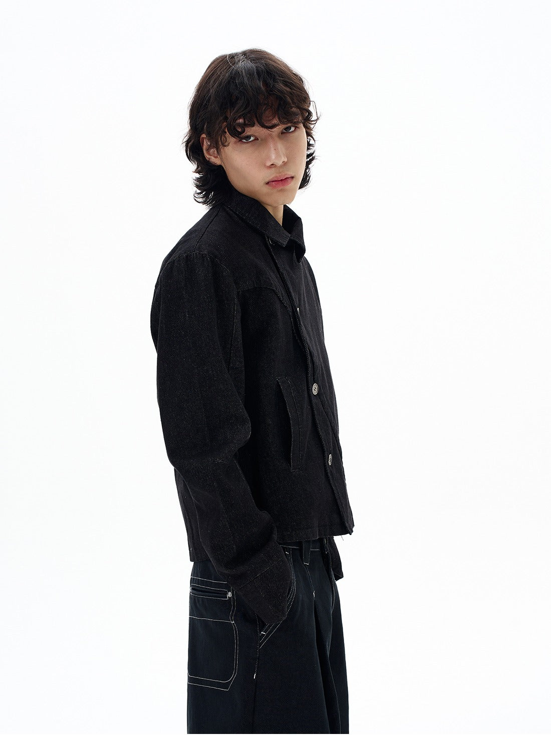 Straight Asymmetrical Denim Jacket