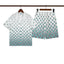 Casablanca Blue Diamond Gradient Print Shirt & Shorts Two Piece Set
