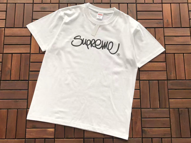 Supreme Script Logo T-Shirt - White Hover Image