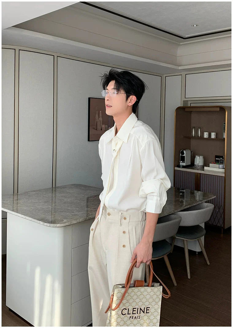 Wrinkle-Free Long Sleeve Casual Shirt