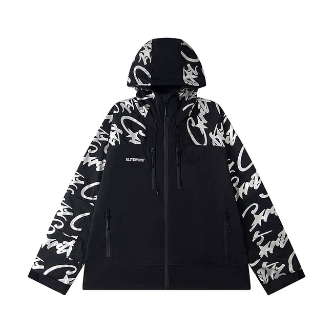 Corteiz Devil's Island Stormtrooper Waterproof Jacket Black Hover Image