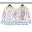 Casablanca Floral Medallion Crest Long Sleeve Overshirt Jacket Unisex