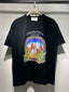Casablanca Desert Camel Cactus Arch Graphic Black Short Sleeve T-Shirt Unisex