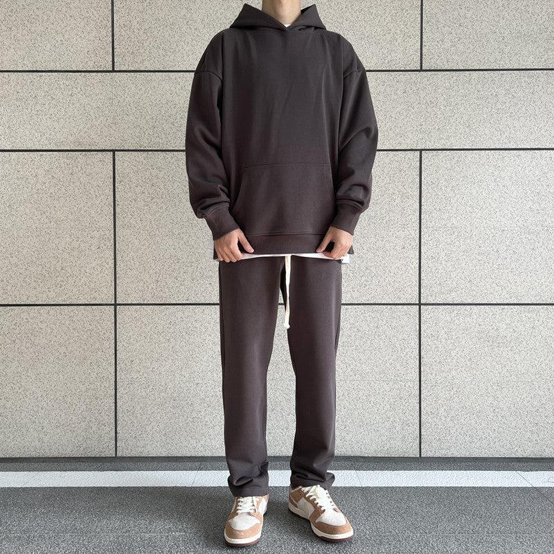 Oversize Side Slit Hooded Sweater
