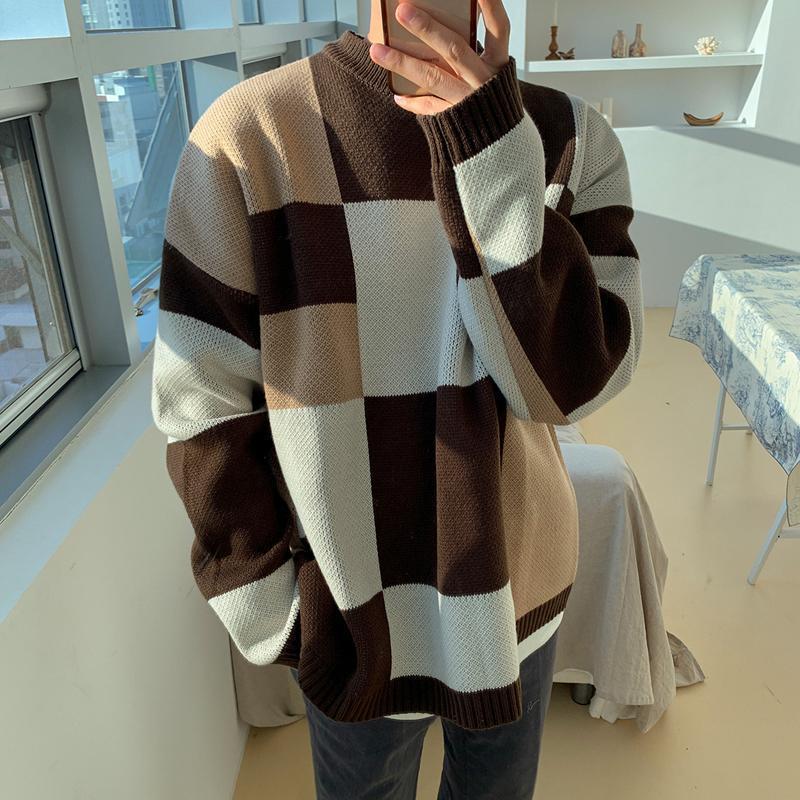Plaid Bottoming Sweater