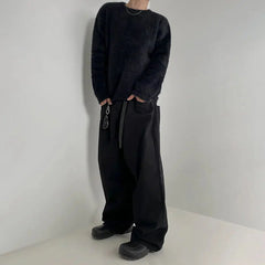 Soft Furry Crew Neck Sweater