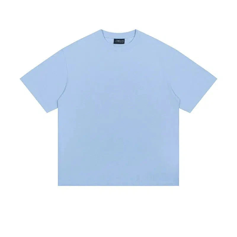 Solid Color Basic Short Sleeve T-shirt