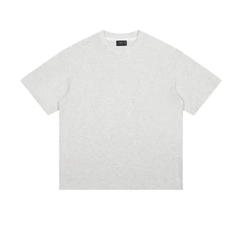 Solid Color Basic Short Sleeve T-shirt