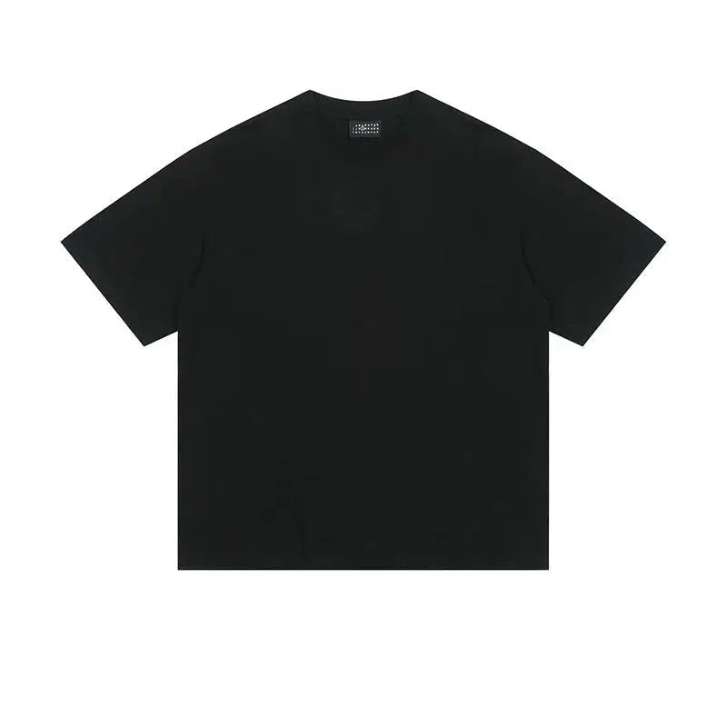 Solid Color Basic Short Sleeve T-shirt