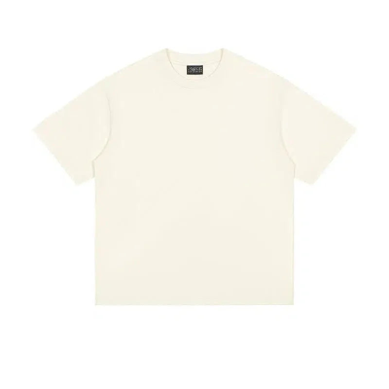Solid Color Basic Short Sleeve T-shirt