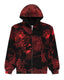 Sp5der AOP V2 Zip Up Hoodie Black